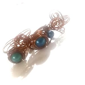 Copper colored stacking rings